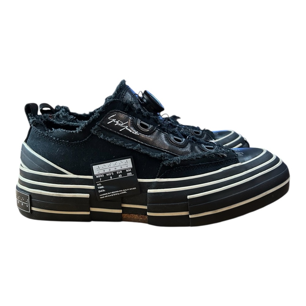 XVESSEL x YOHJI YAMAMOTO GOP Lows All Black Sneakers Authentic 40 M7 W8